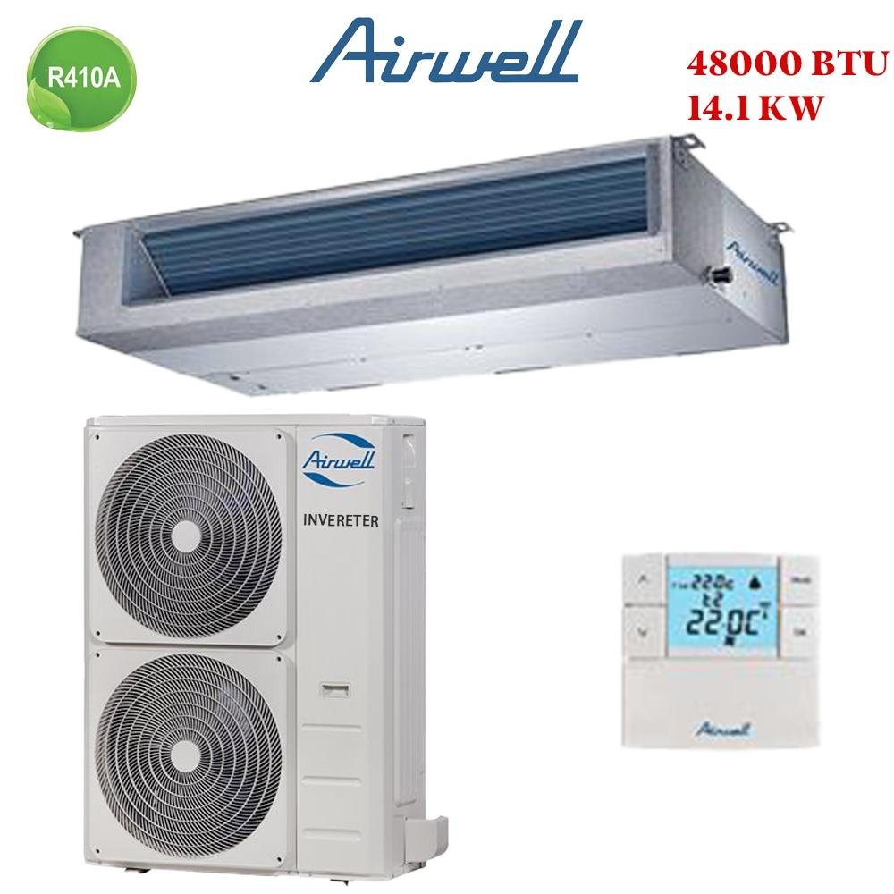 Climatiseur gainable Airwell 48000 btu inverter