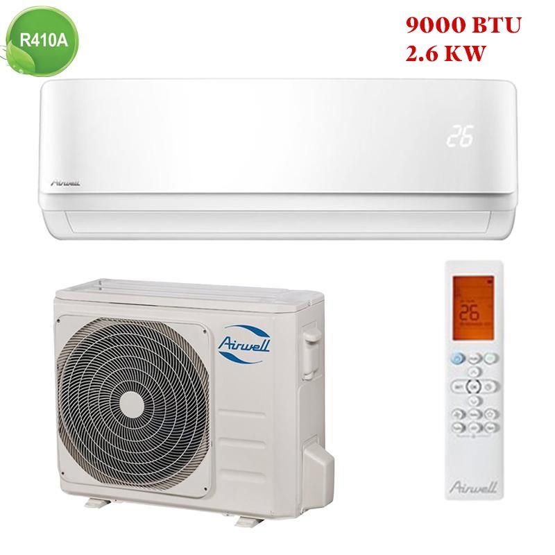 Climatiseur Airwell 9000 BTU R410 – Refroidissement performant et économique au Maroc.