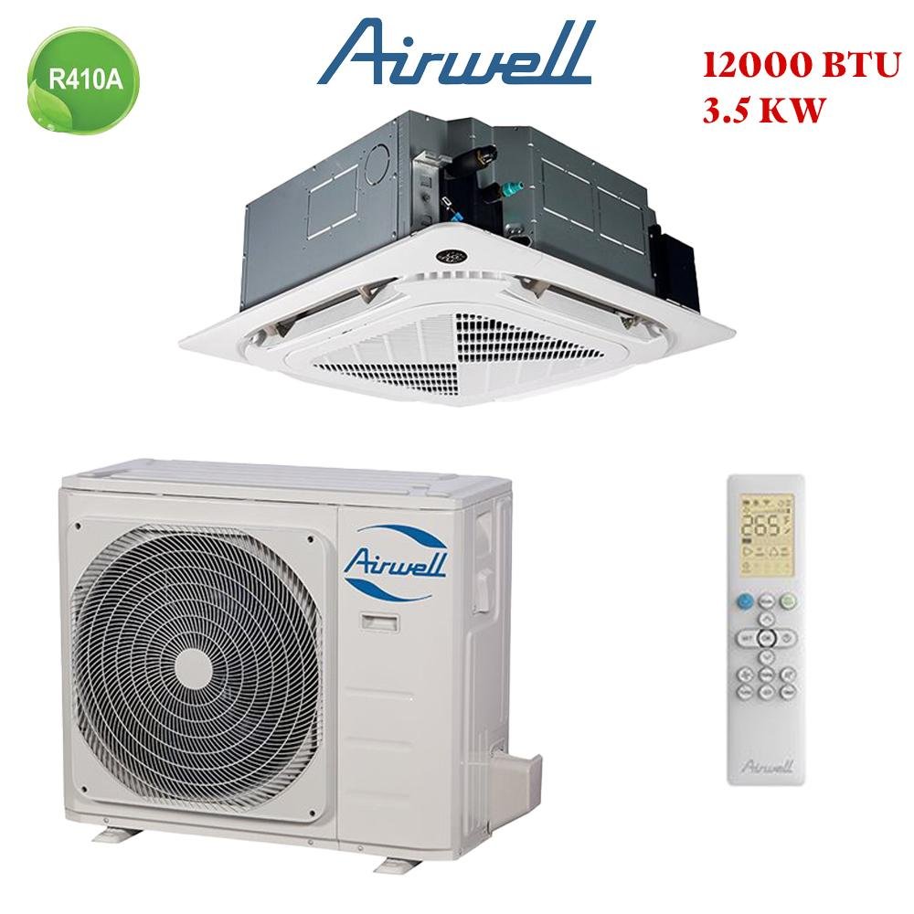 Climatiseur Cassette Airwell 12000 BTU : Idéal pour grands espaces, jusqu’à 28 m². Profitez d'une installation en option, d’une garantie de 3 ans, et d’une performance énergétique optimale. Disponible à Casablanca, Rabat, et Marrakech.