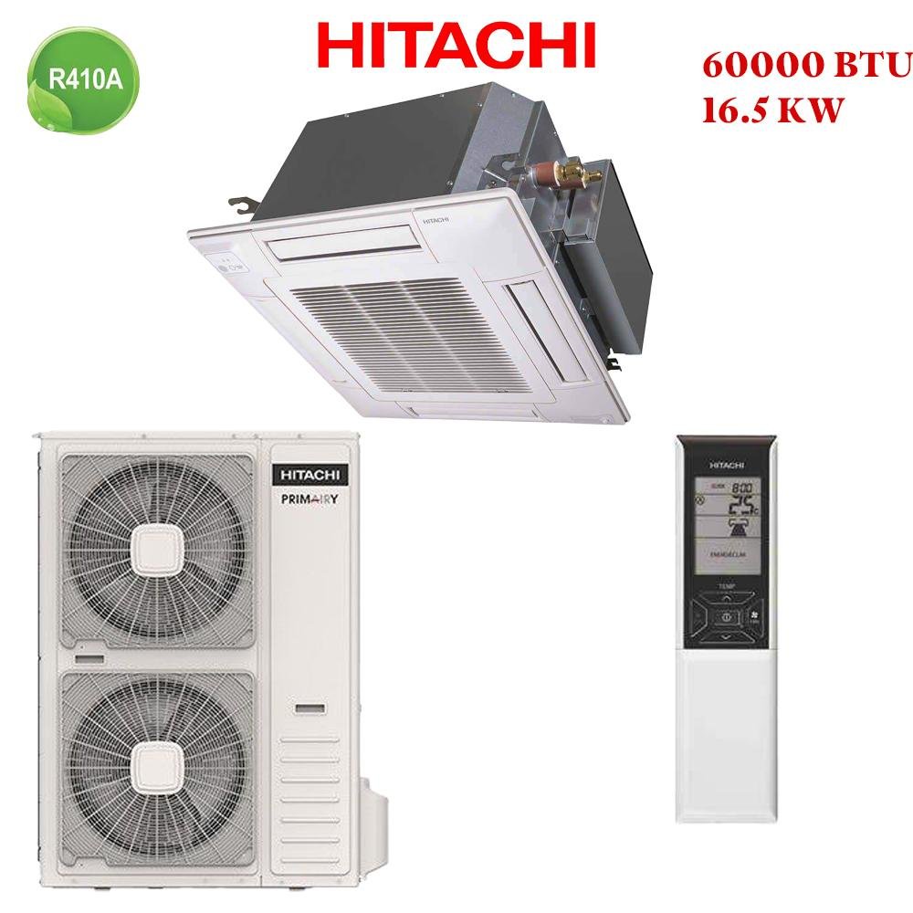 Climatiseur Cassette Hitachi 60000 Btu R410 16.5 Kw