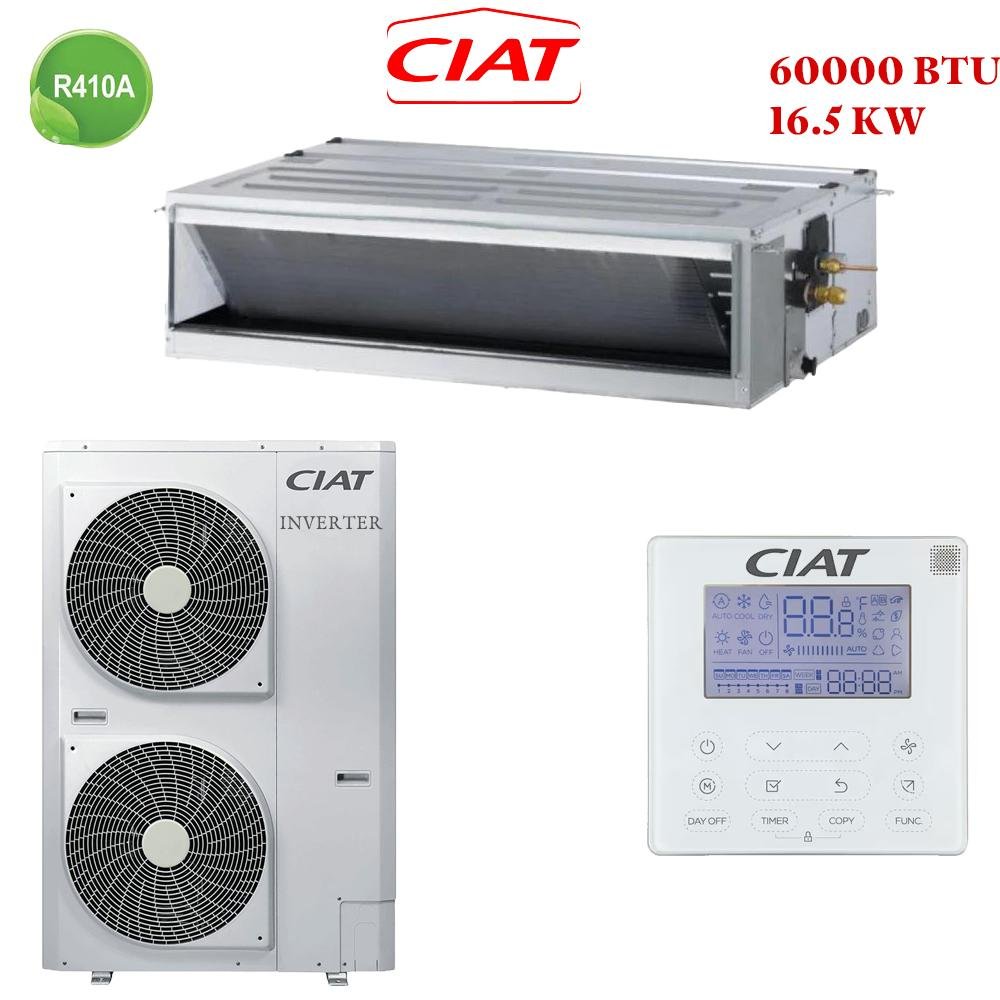 Climatiseur Gainable Ciat 60000 Btu Inverter 16.5 Kw