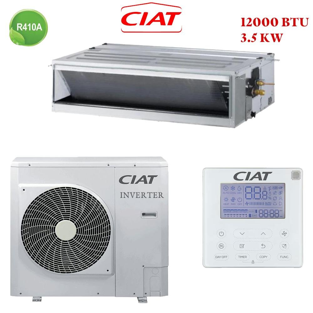 Climatiseur Gainable Ciat 12000 Btu Inverter 3.5 Kw