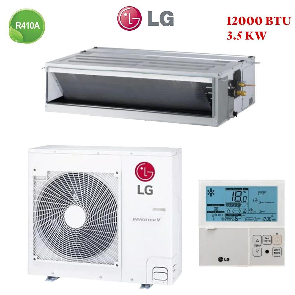 Climatiseur Gainable LG 12000 BTU Inverter 3.5 kW ABNW12GL5S1 - Livraison Maroc, installation en option, garantie 3 ans.