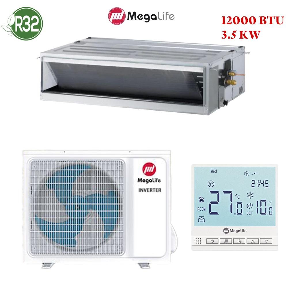 Climatiseur Gainable Mégalife 12000 BTU Inverter R32