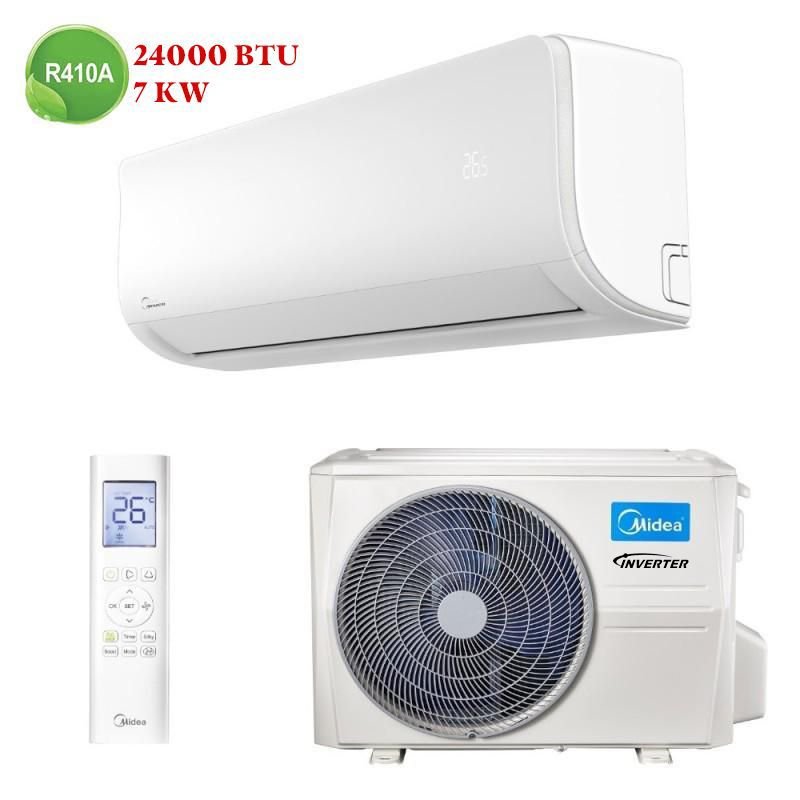 Climatiseur Midea 24000 BTU Inverter, performant et économique, idéal pour le Maroc.