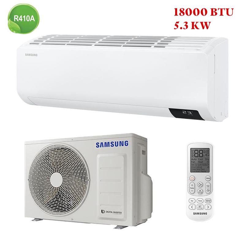 Climatiseur mural SAMSUNG Smart Inverter 18 000 BTU, idéal pour le Maroc. Refroidissement rapide, silencieux, écoénergétique et design moderne.