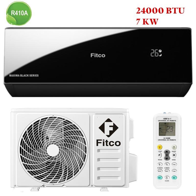 Climatiseur FITCO 24000 BTU Maxima Black Mirror