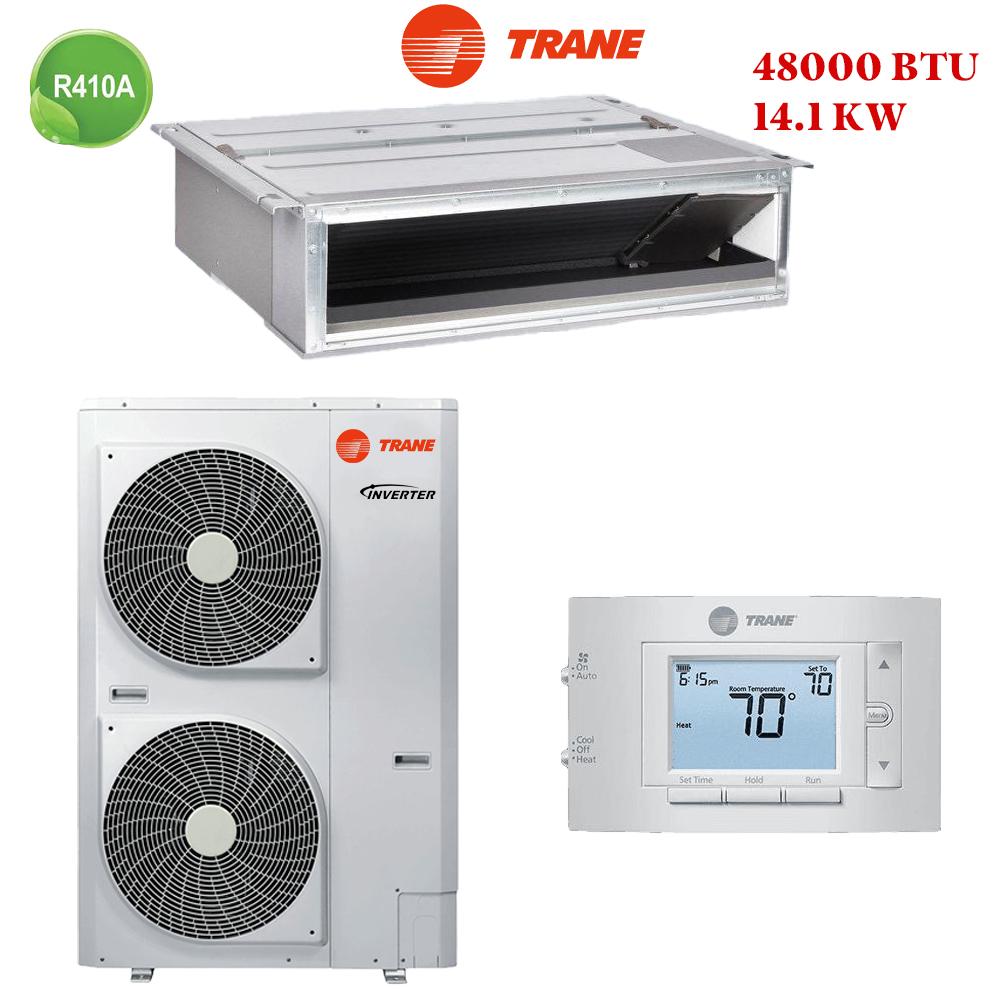 Climatiseur TRANE Gainable 48000BTU Inverter 14 kW, idéal pour les grands espaces au Maroc.