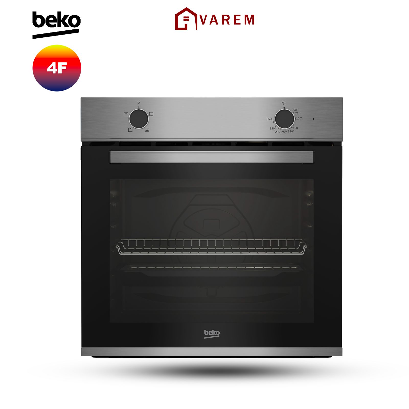 Four encastrable BEKO 4 fonctions inox BBIC12000XD pour une cuisson homogène au Maroc.