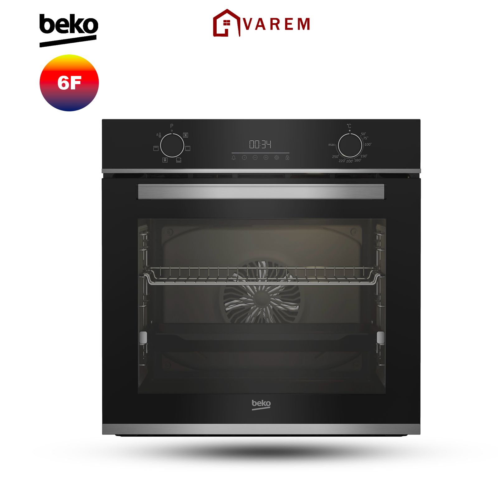 Four Encastrable BEKO 9 Fonctions Inox - BBIS13300XMSE élégant et performant, idéal pour cuisiner au Maroc.