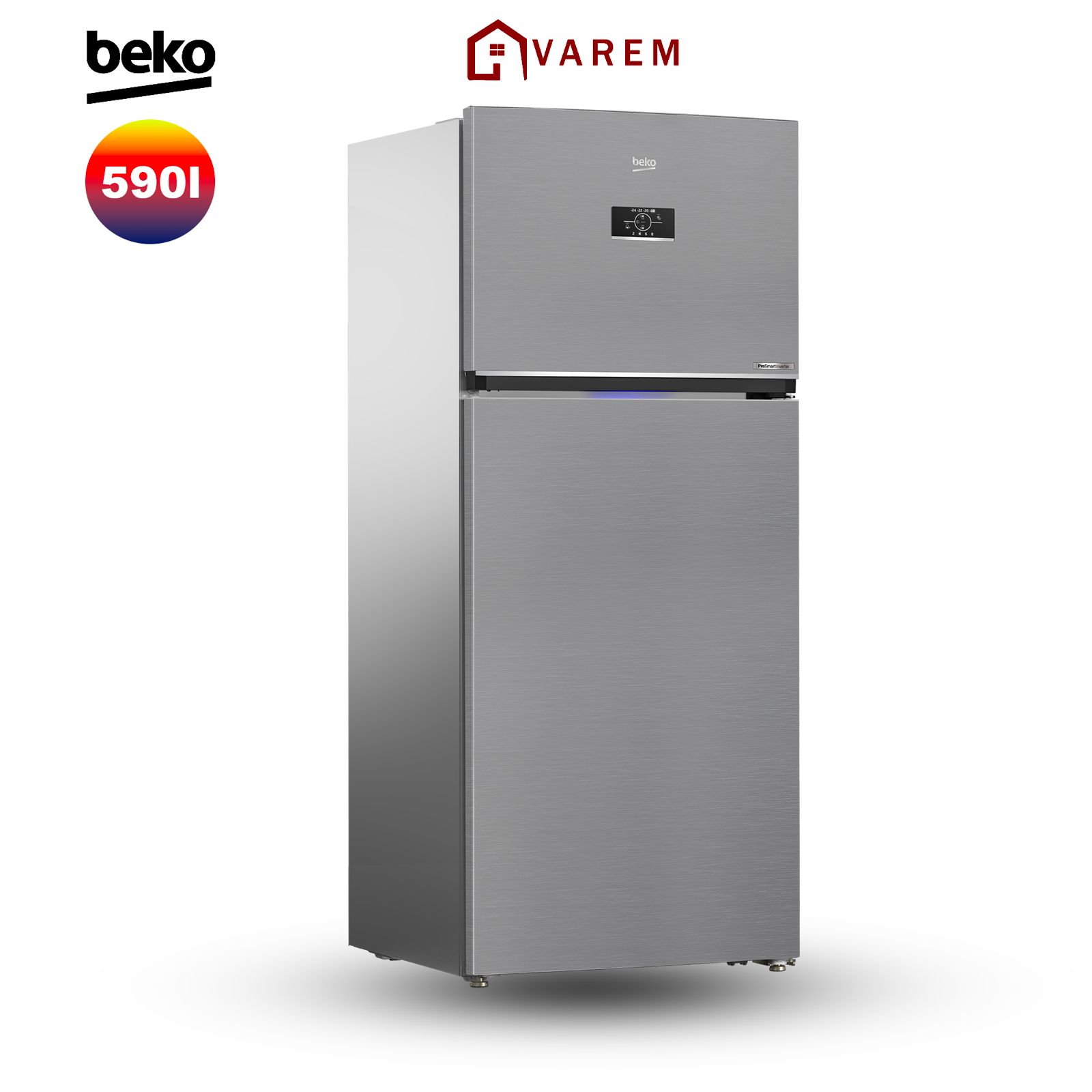 Réfrigérateur BEKO 590L 2 Portes Silver B3RDNE66HXB, réfrigérateur No Frost Maroc.