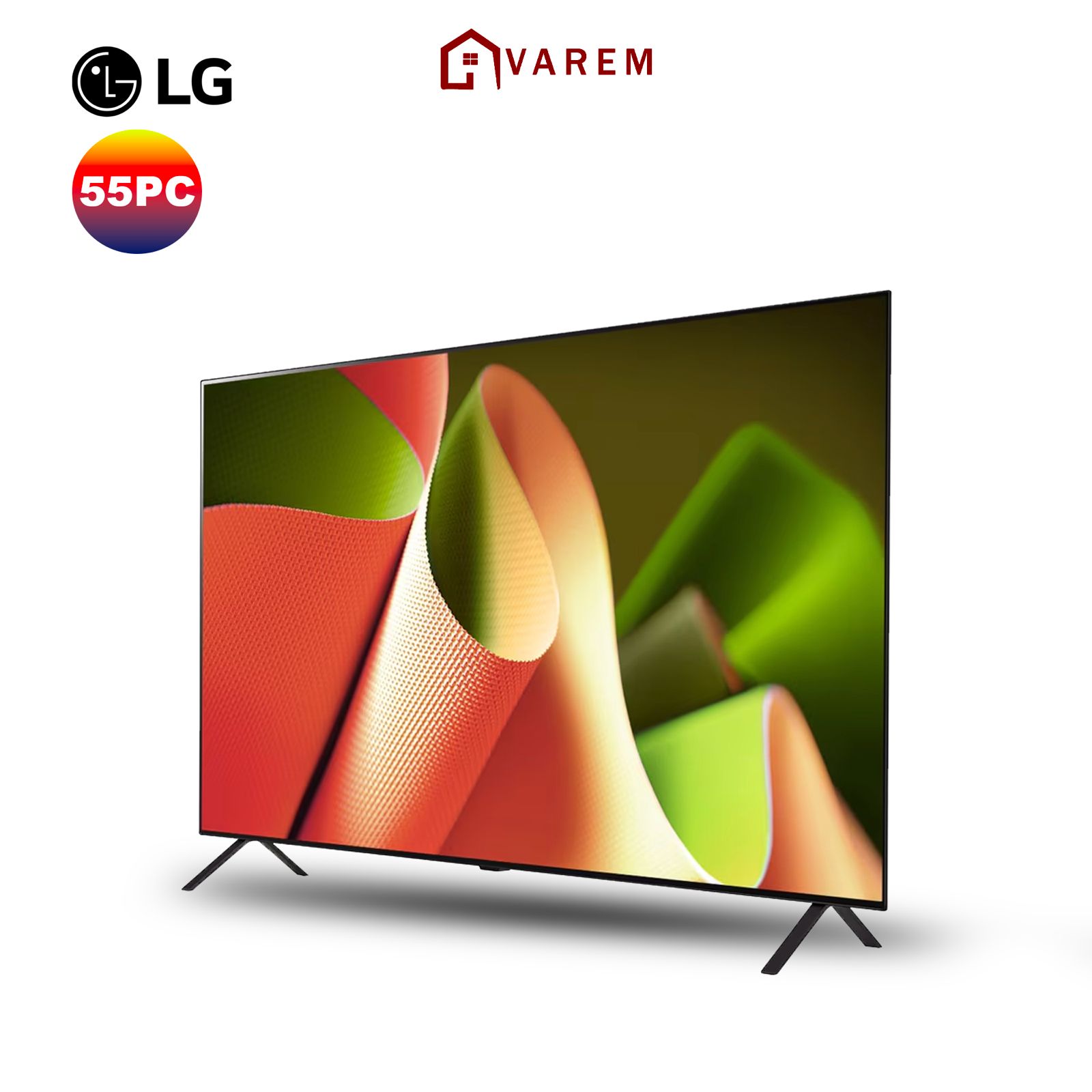 Smart TV LG OLED AI B4 4K 55 pouces, affichage OLED immersif avec technologie AI pour des couleurs et contrastes exceptionnels.