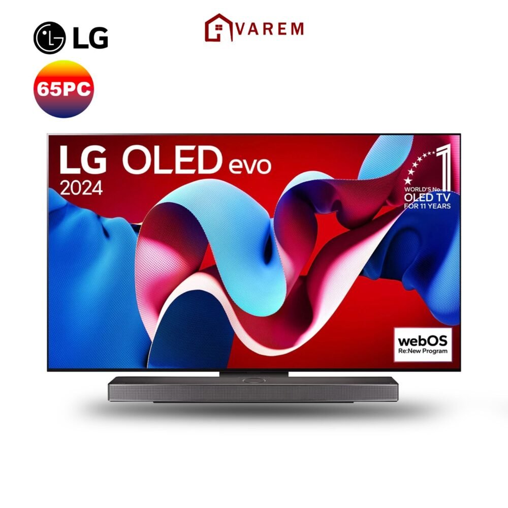Smart TV LG OLED evo AI C4 65 pouces 4K - Technologie OLED evo, Dolby Vision IQ, processeur α9 Gen6 AI pour une expérience cinématographique.