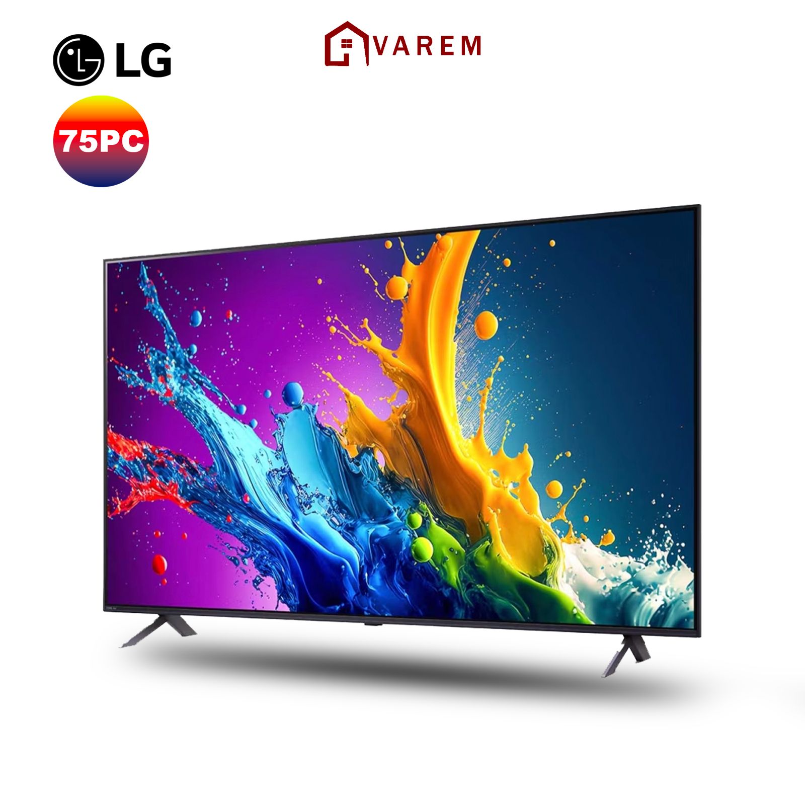 Smart TV LG QNED QNED80 4K 75 pouces - Technologie QNED, HDR10, et Dolby Atmos pour une expérience immersive au Maroc.